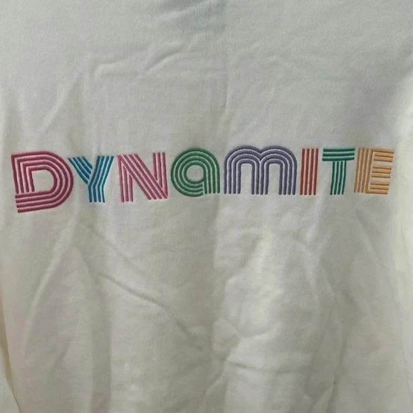 NWT BTS Dynamite x Fila JIN Sweatshirt - Picture 10 of 11